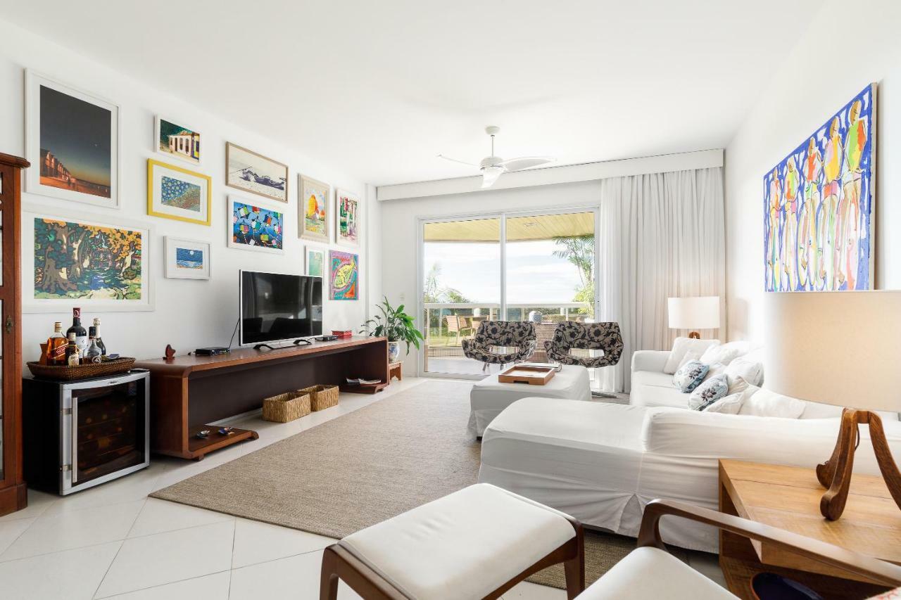 Apartamento com 4 suítes pé na areia Florianópolis Exterior foto