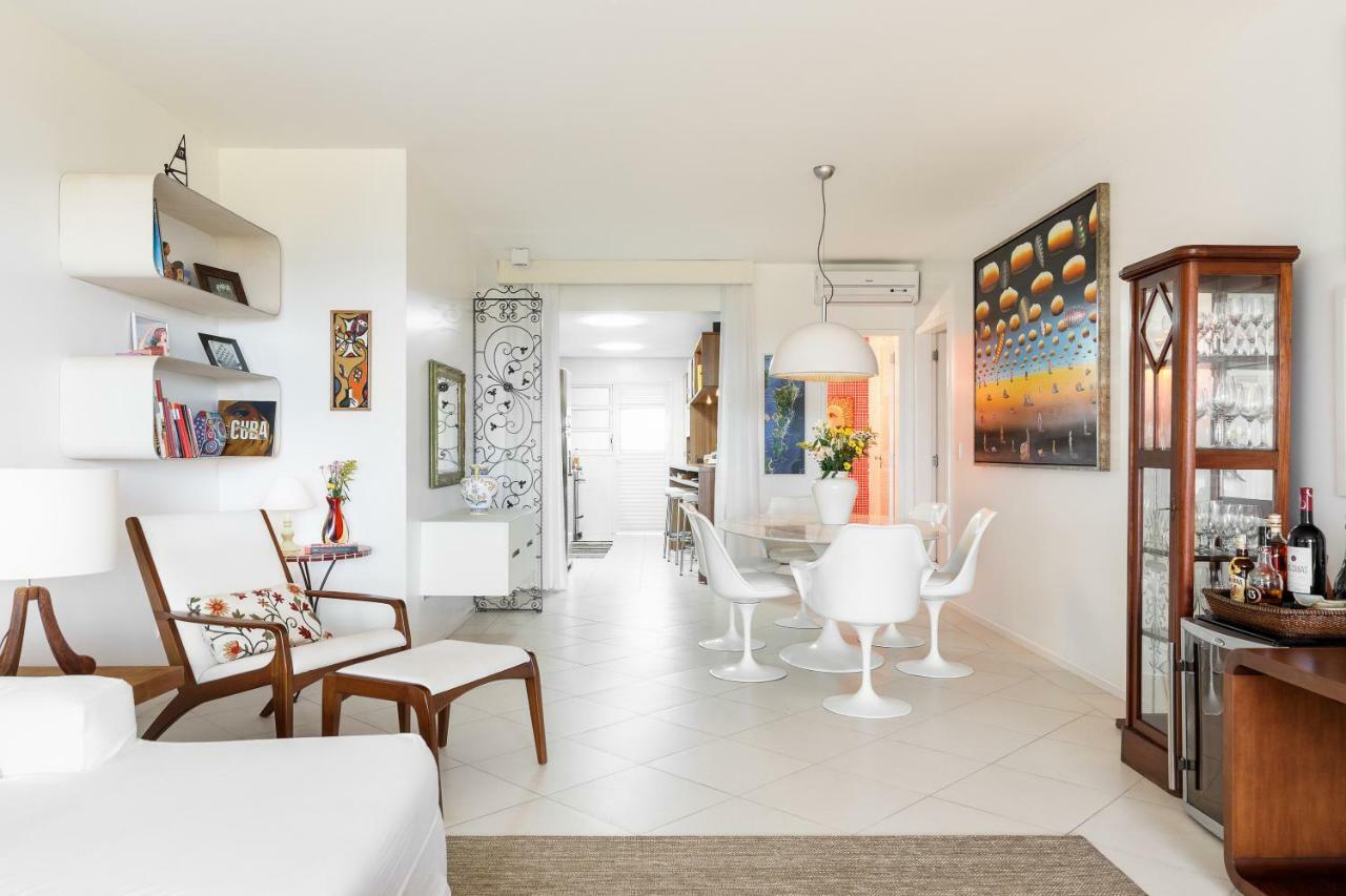 Apartamento com 4 suítes pé na areia Florianópolis Exterior foto