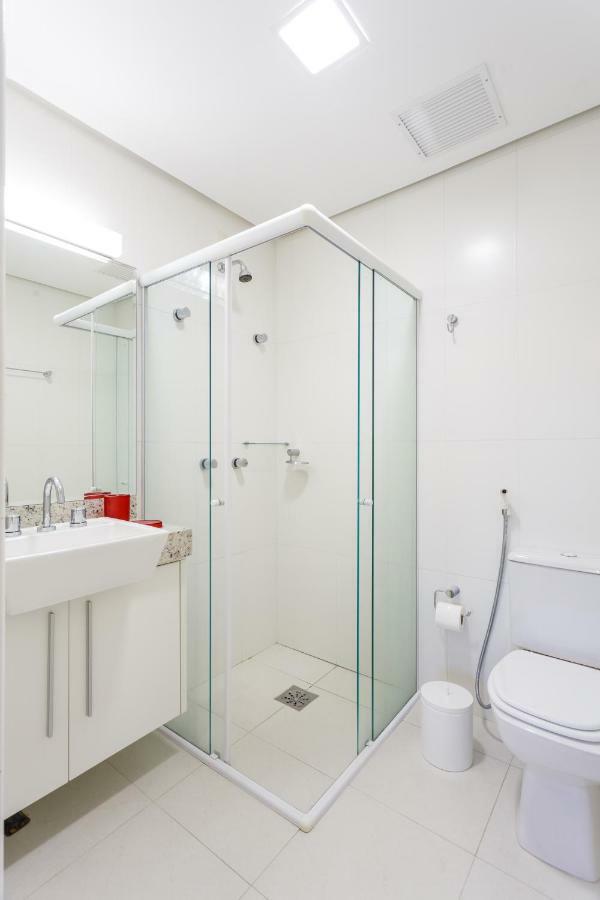 Apartamento com 4 suítes pé na areia Florianópolis Exterior foto