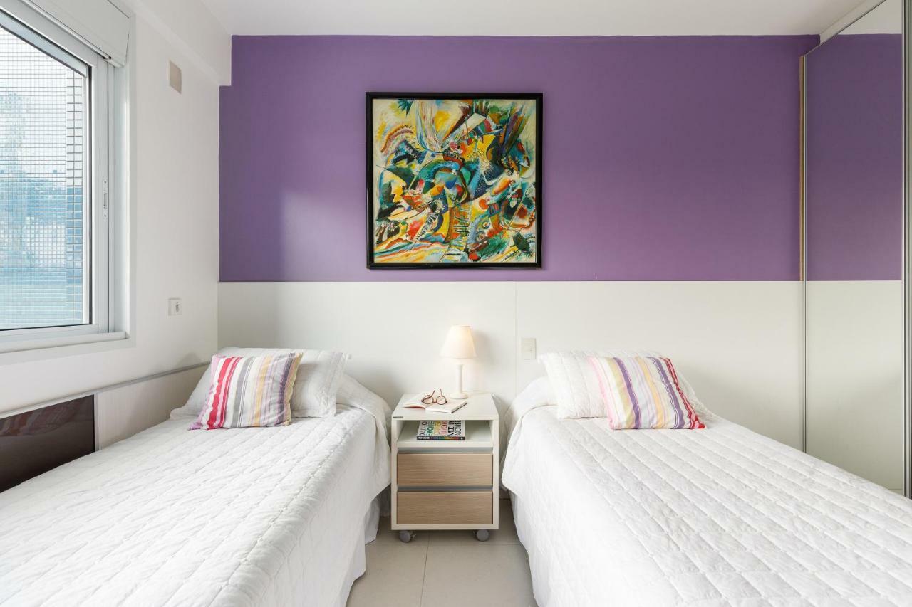 Apartamento com 4 suítes pé na areia Florianópolis Exterior foto
