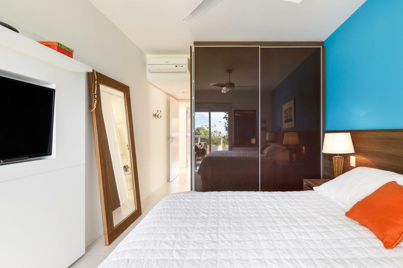 Apartamento com 4 suítes pé na areia Florianópolis Exterior foto