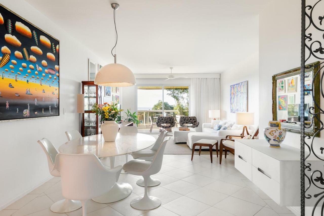 Apartamento com 4 suítes pé na areia Florianópolis Exterior foto