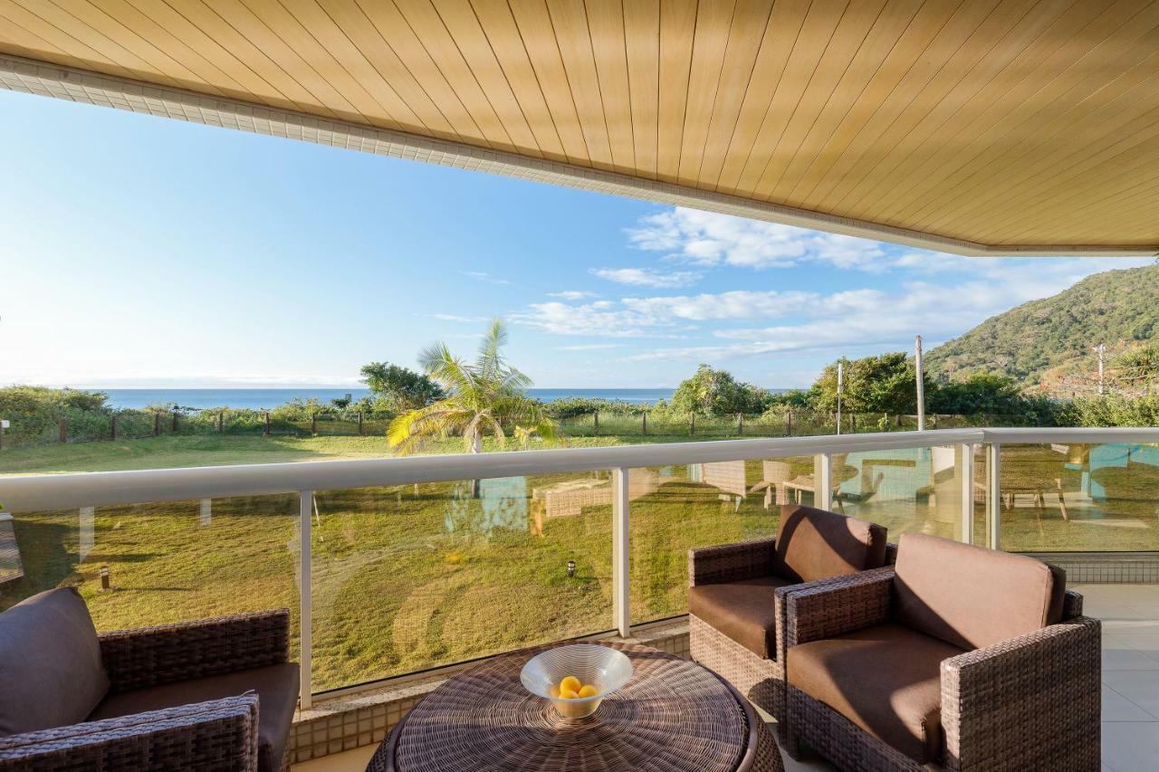 Apartamento com 4 suítes pé na areia Florianópolis Exterior foto